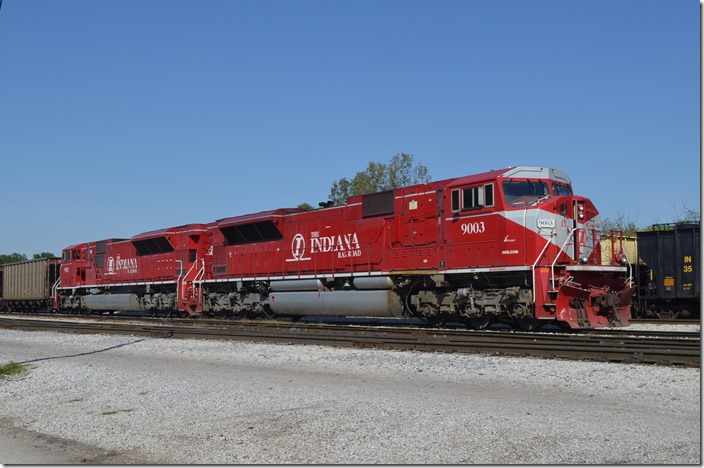 Parked in the yard were SD9043MACs 9003-9011.